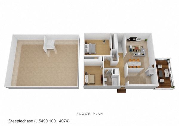 2 Bed 1.5 Bath Bungalow